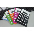 Sgs Fda Approved 8 Digits Flexible Electronic Silicone Pocket Calculator